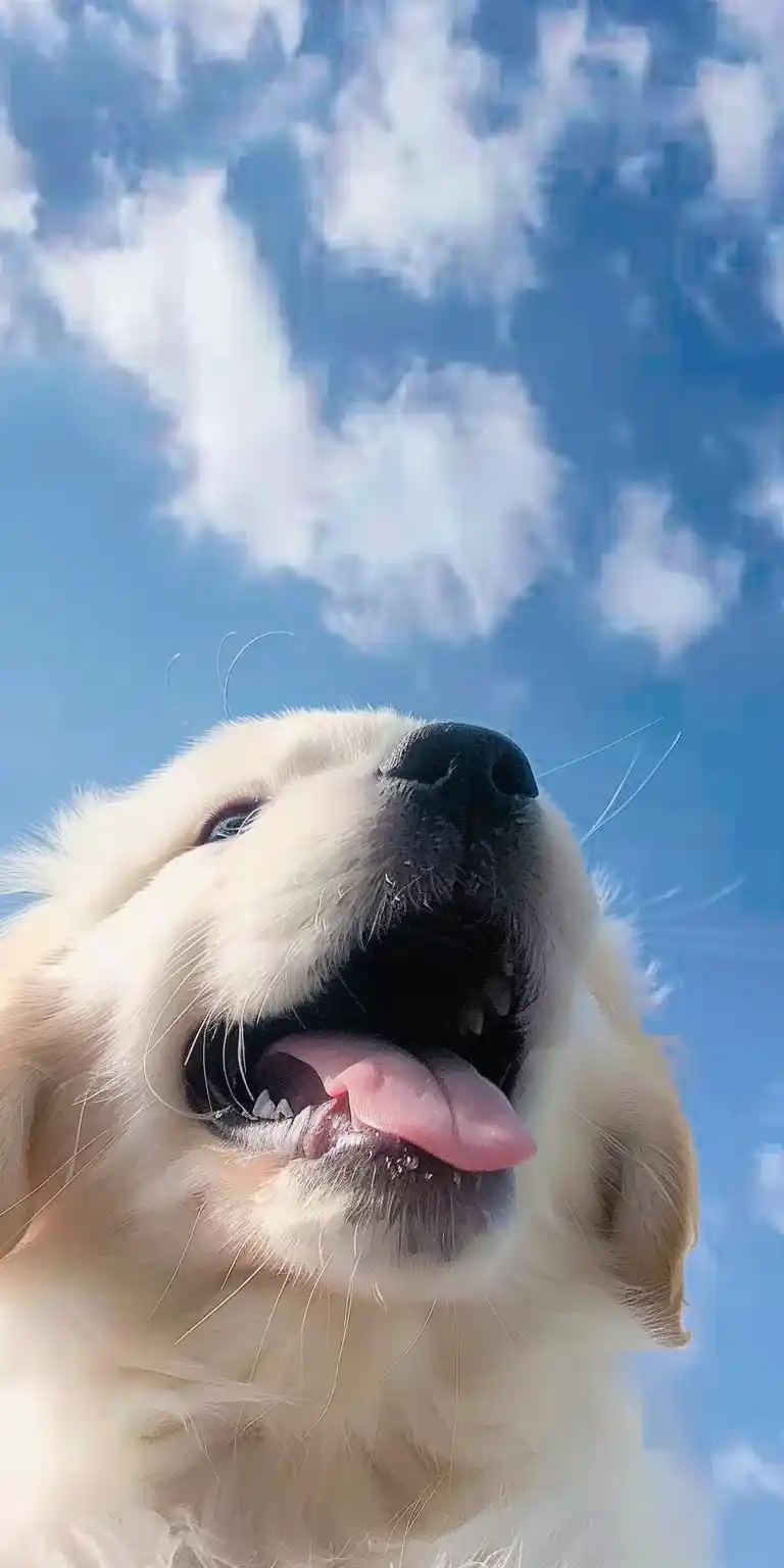 Cartoon Puppy Sky Portrait Midjourney提示词