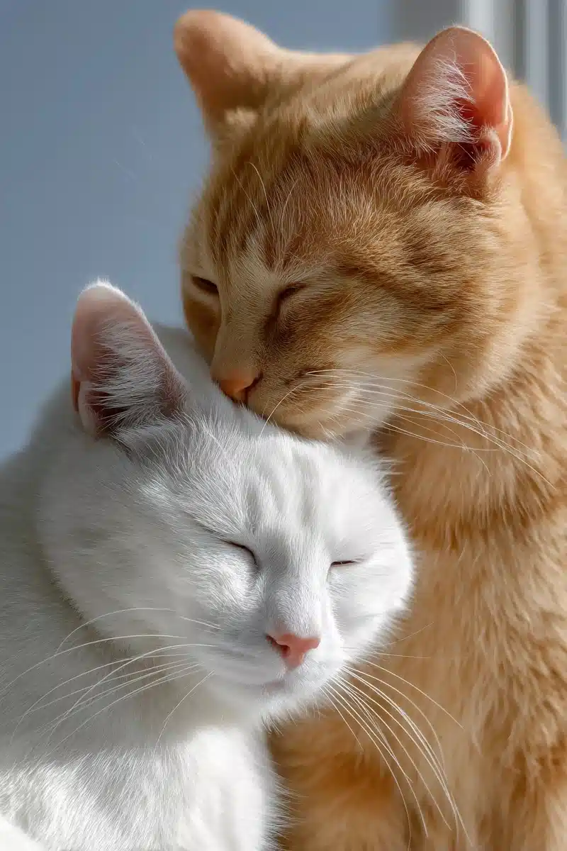 Cats on Pastel Background Midjourney提示词