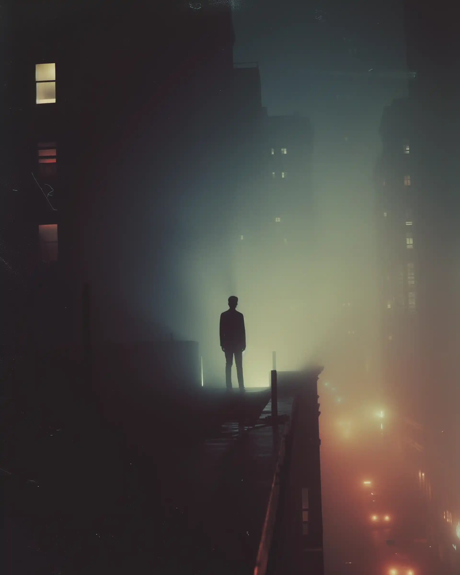 Film Silhouette in NYC Midjourney 提示词生成效果