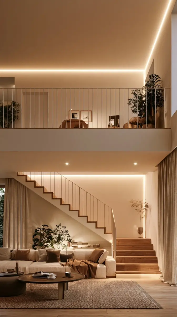 Modern Mezzanine Interior Architecture Midjourney提示词