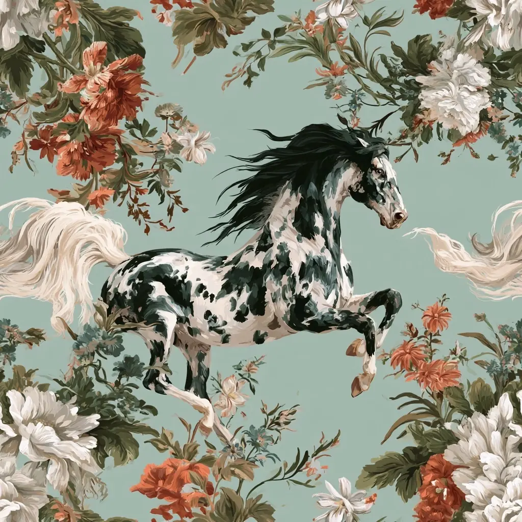 Elegant Horse Scene Collection Midjourney提示词