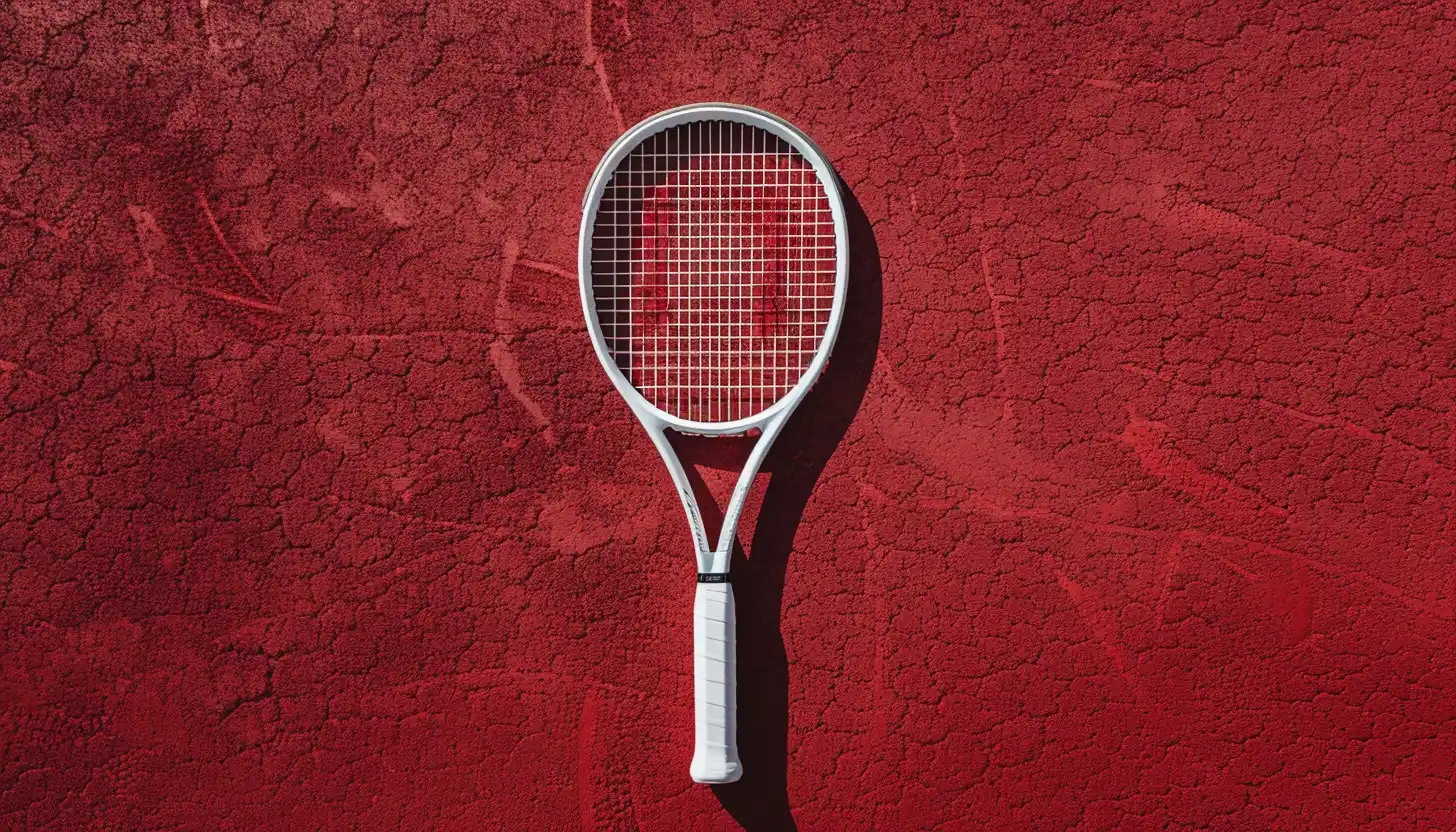 Realistic Tennis Racket on Court Midjourney 提示词生成效果