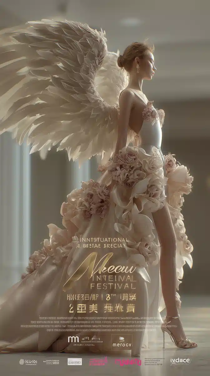 High-End Beauty Poster Midjourney提示词