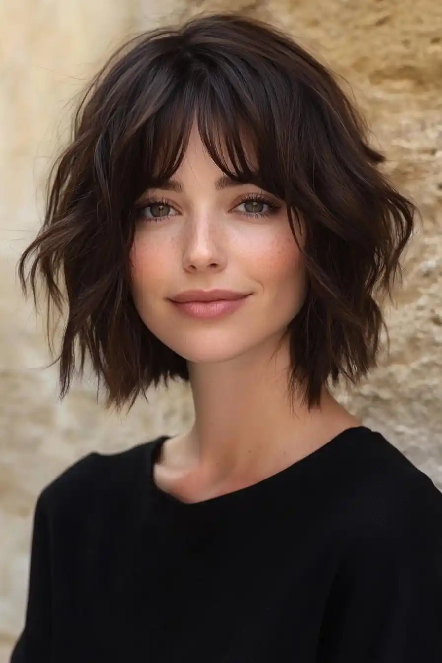 Choppy Bob Hairstyles Collection Midjourney提示词