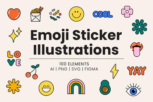 Emoji Sticker Illustrations