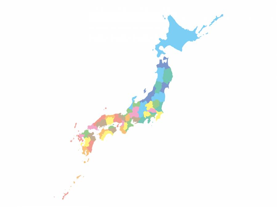 日本的地图[7]由县