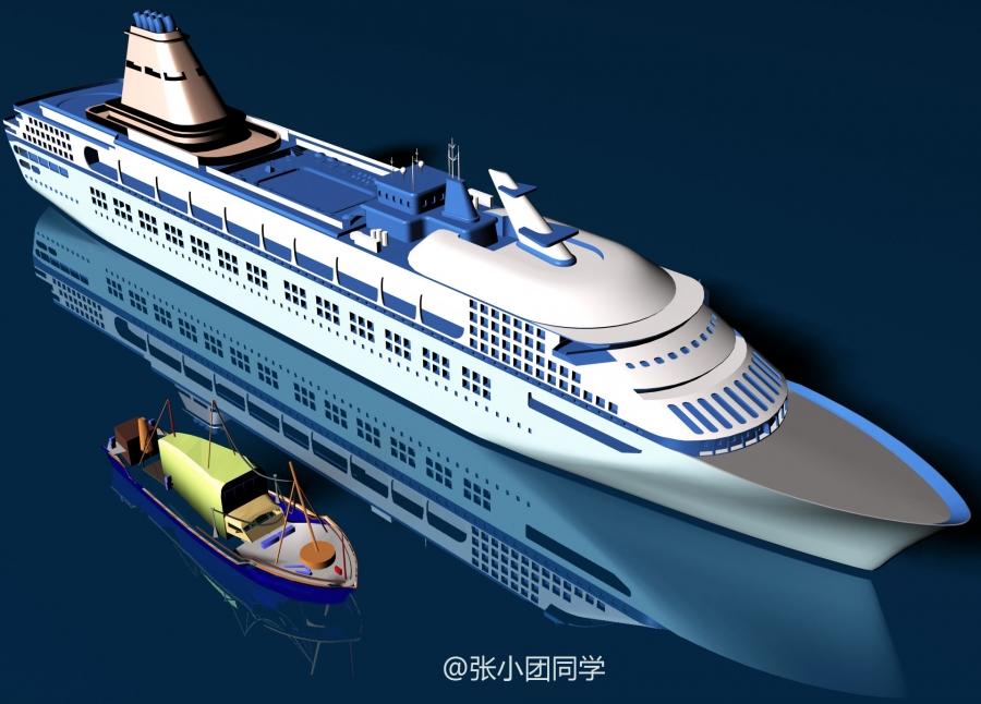 【3D】交通工具&nbsp;游轮&nbsp;渔船&nbsp;海运&nbsp;海平面&nbsp;MAX源文件&nbsp;