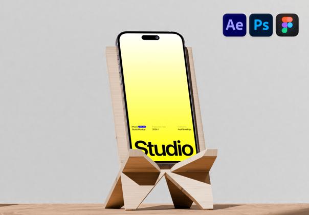 Animated Studio iPhone Mockup