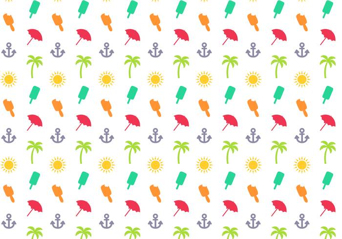 免费的夏季模式矢量
