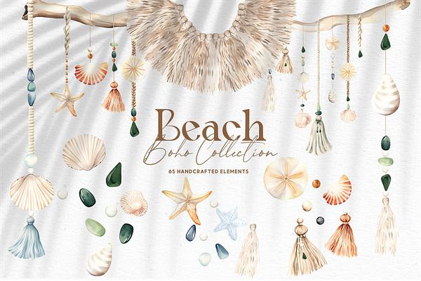 Beach Boho Watercolor Collection