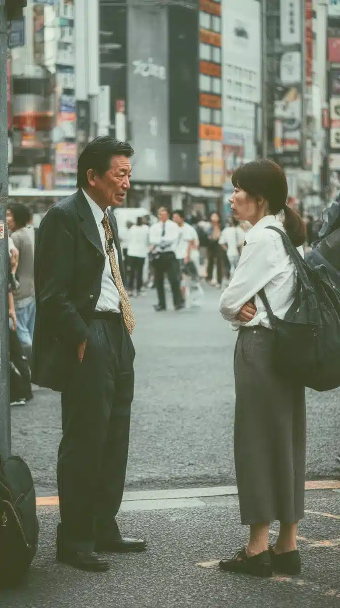 Urban Business Discussion Photo Midjourney提示词