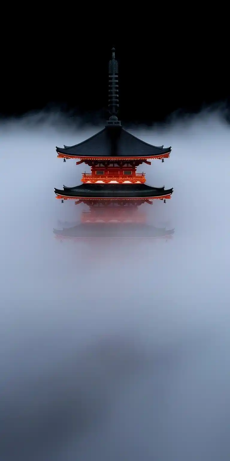 Eaves Shape in Mist Midjourney提示词