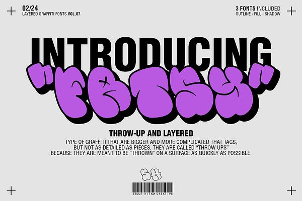 Fatsy - Layered Graffiti Fonts