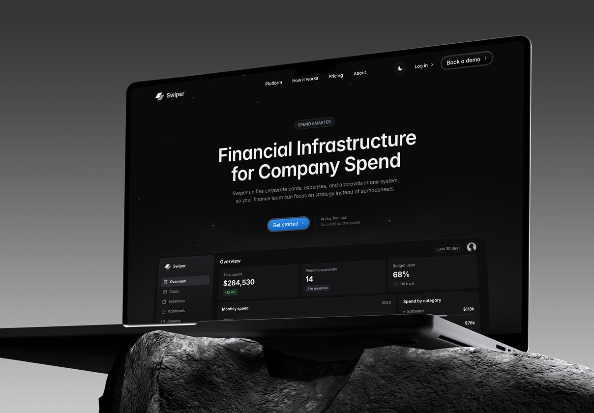 金融科技SaaS网站Framer模板（Swiper），Swiper — Fintech SaaS Website Template