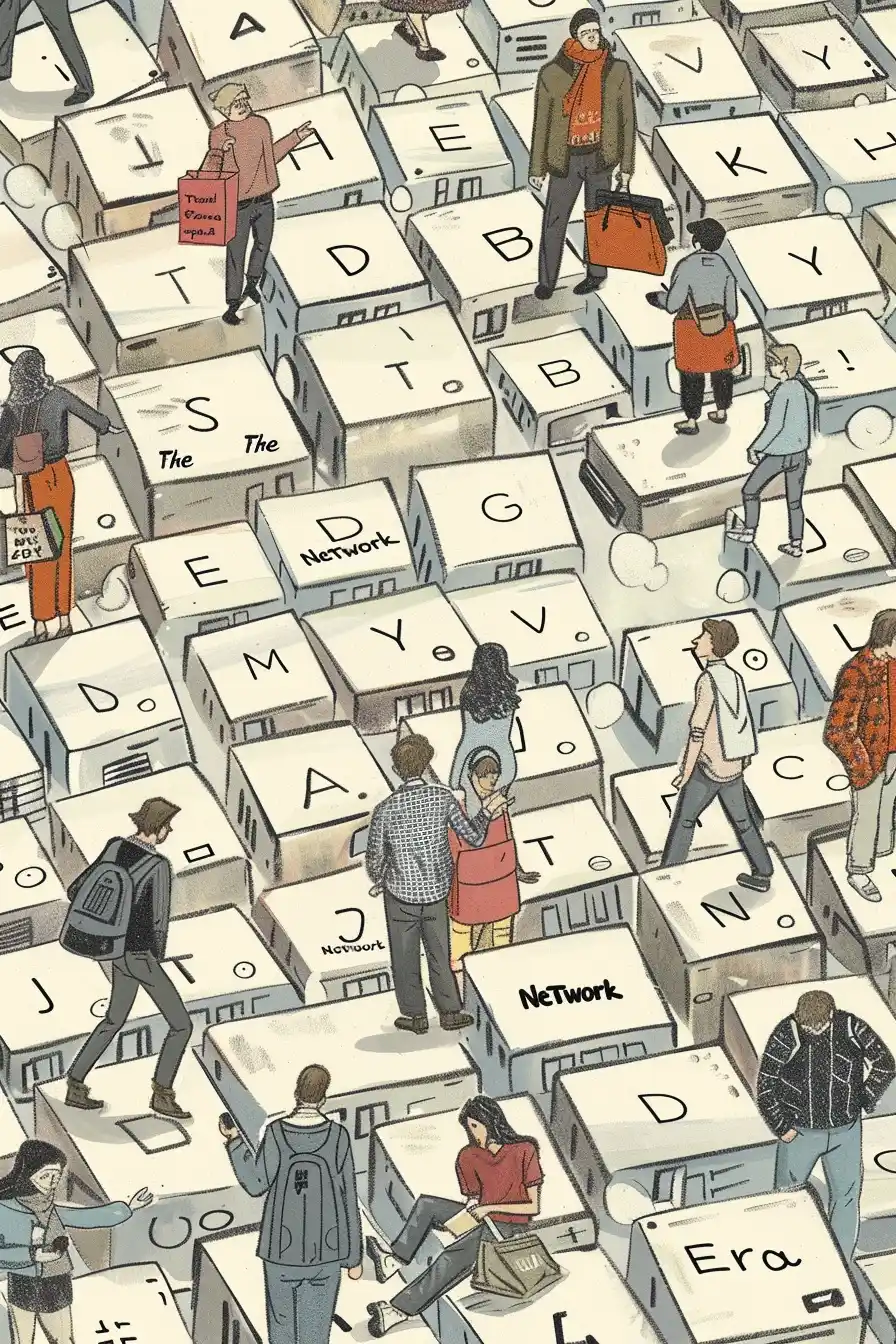 Keyboard City Conversations Midjourney 提示词生成效果