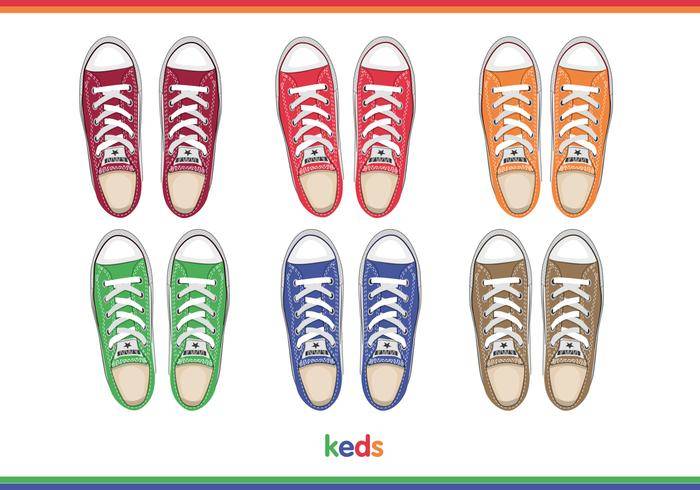 男装keds顶视图