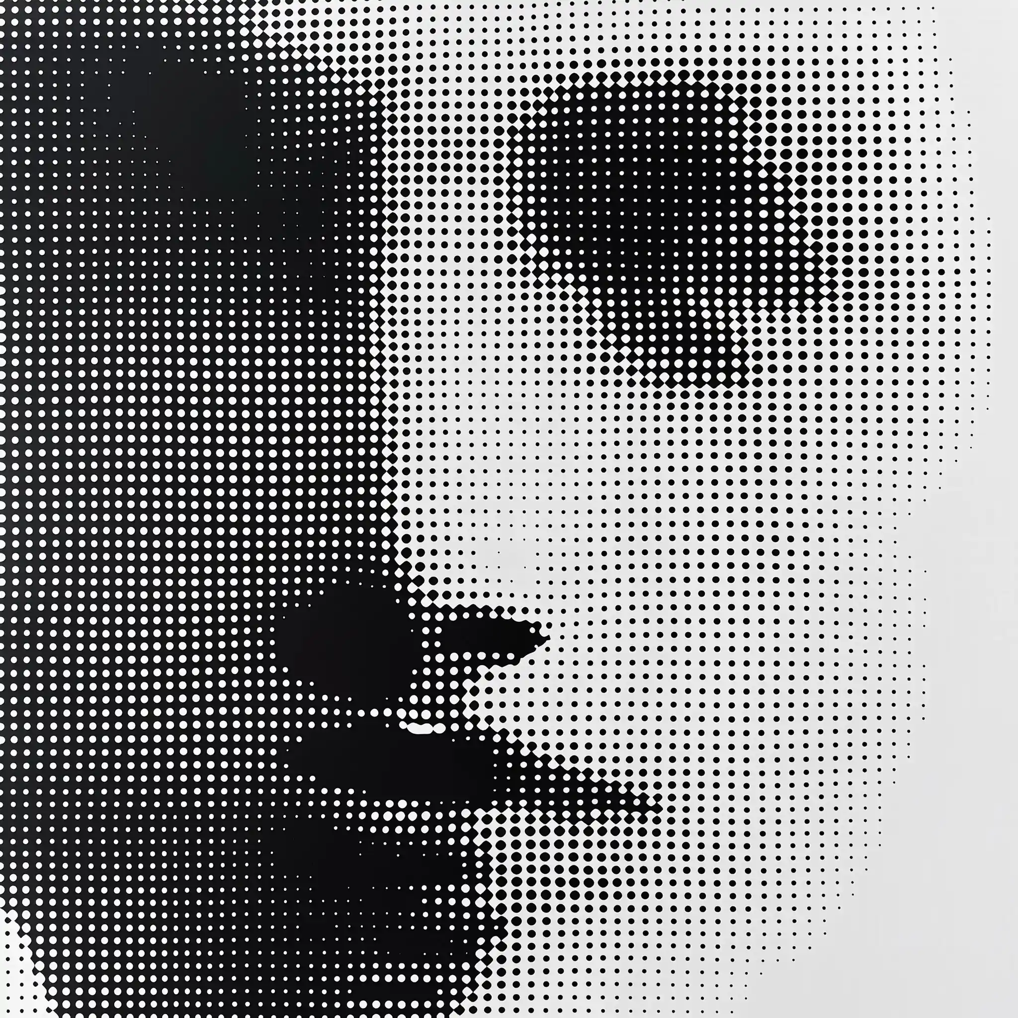 Minimalist Dot Illusion Midjourney提示词