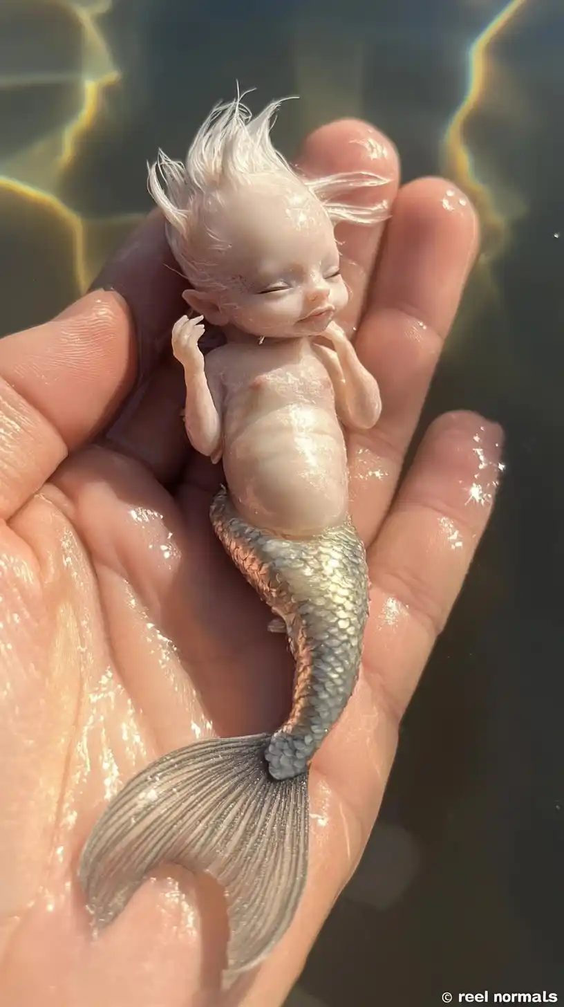 Ultra-Realistic Mermaid Baby Midjourney 提示词生成效果