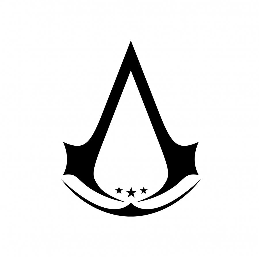 刺客信条logo黑底图片