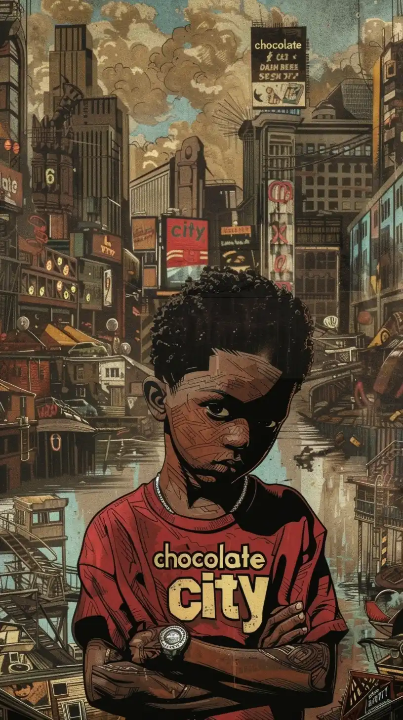 Typographic Hip-Hop City Midjourney提示词