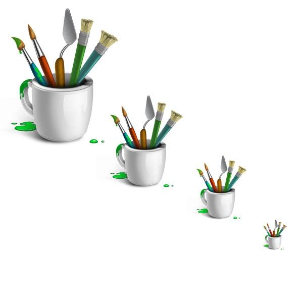 绘画工具图标——png图片