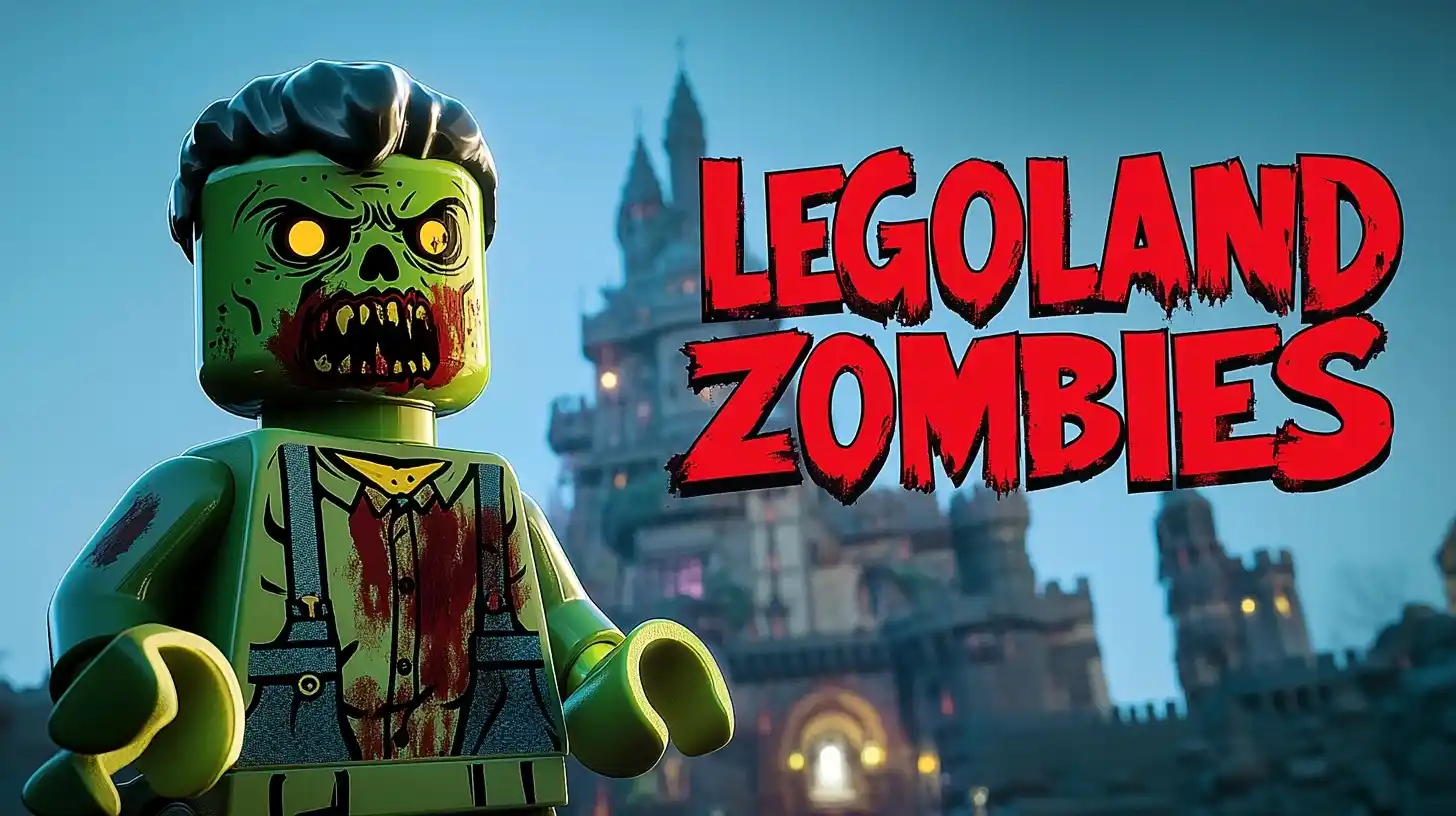 Lego Castle Horror Poster Midjourney提示词