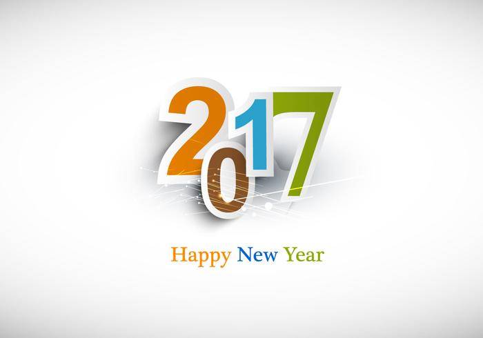 新年快乐2017年文本设计
