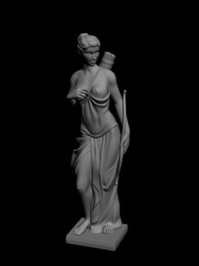裸女雕塑3D素材