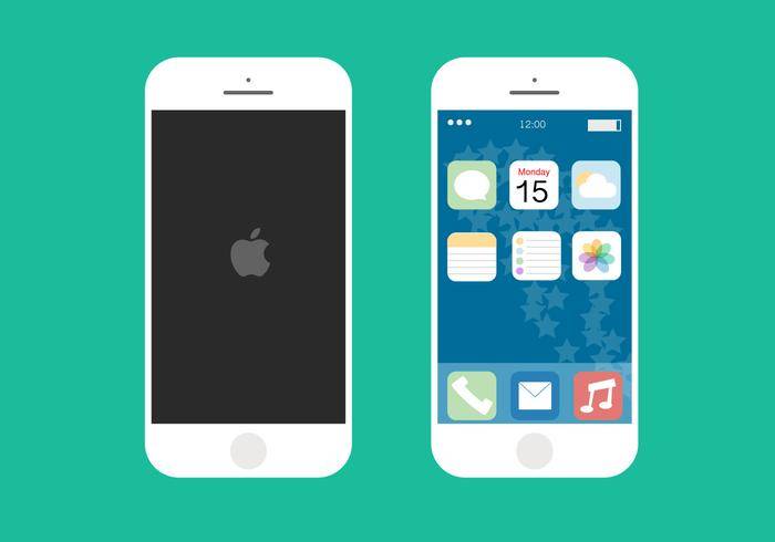 iPhone 6平免费矢量