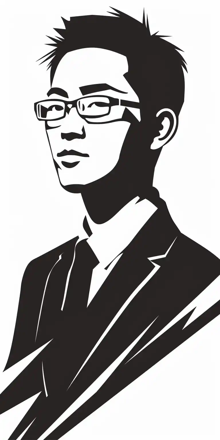 Silhouette Japanese Business Icon Midjourney提示词