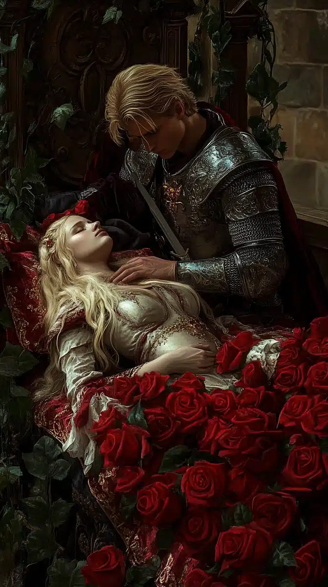 Medieval Prince by Sleeping Beauty Midjourney提示词