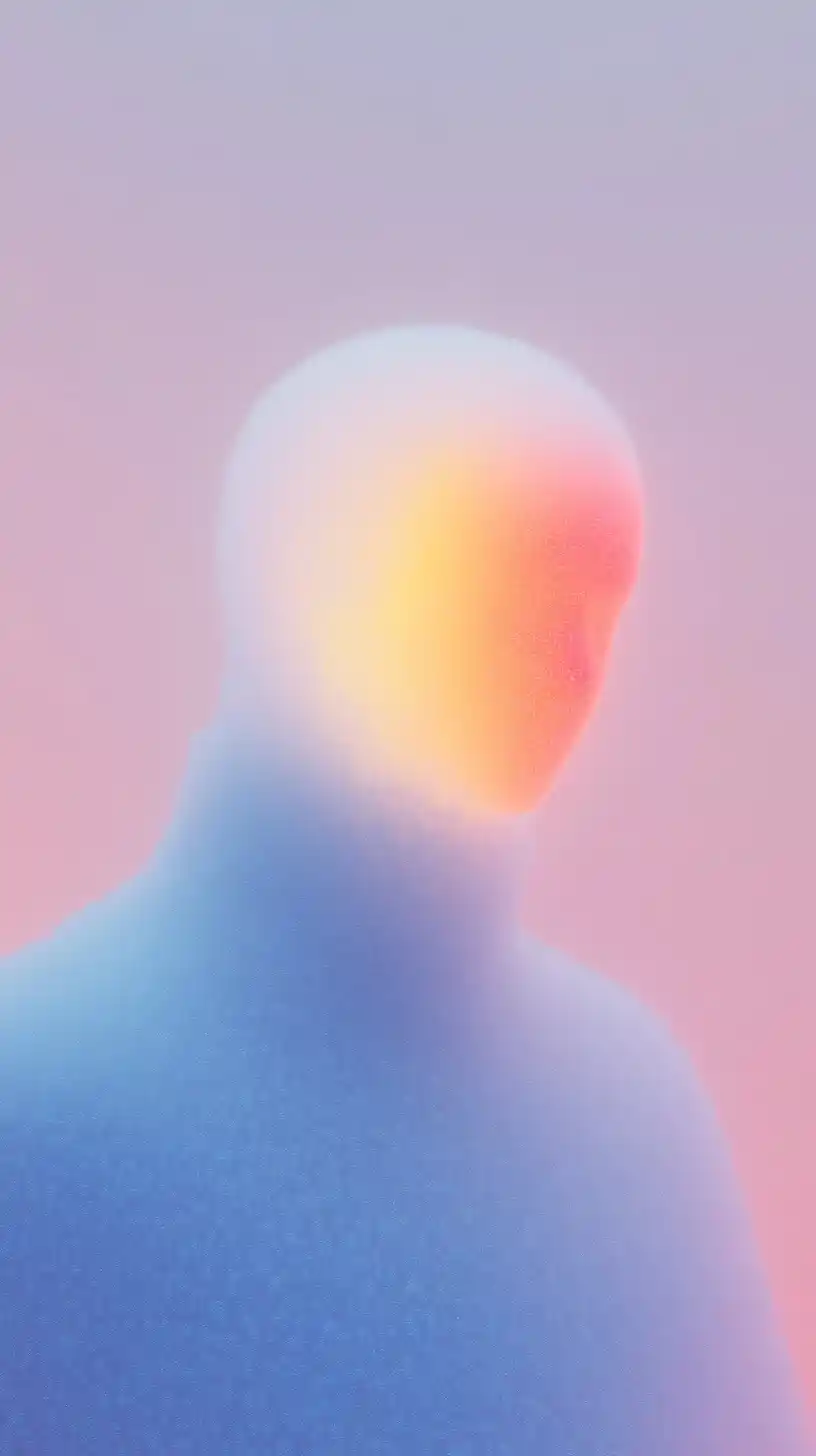 Cyberpunk Robot Meditation Silhouette Midjourney提示词