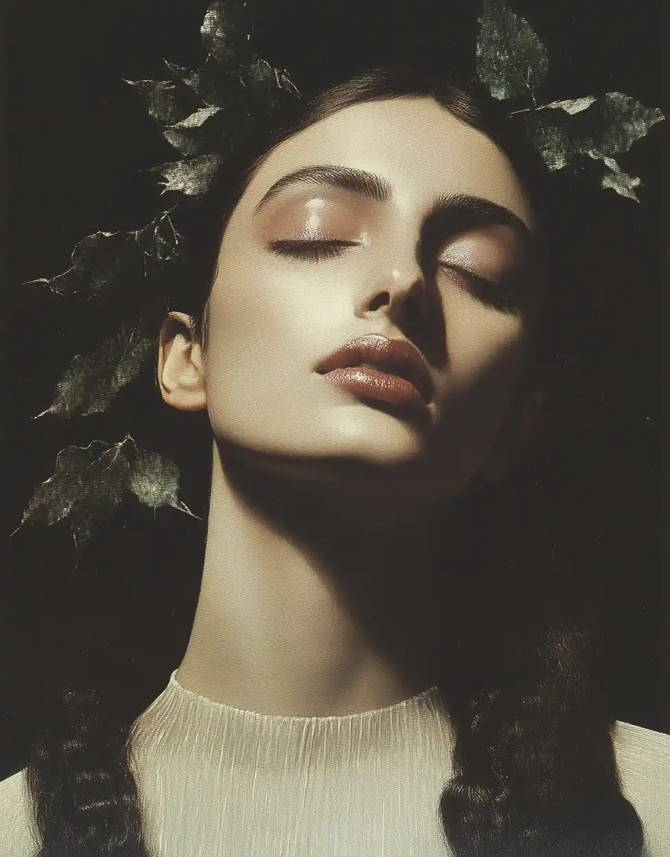Pre-Raphaelite Muse Portrait Midjourney提示词