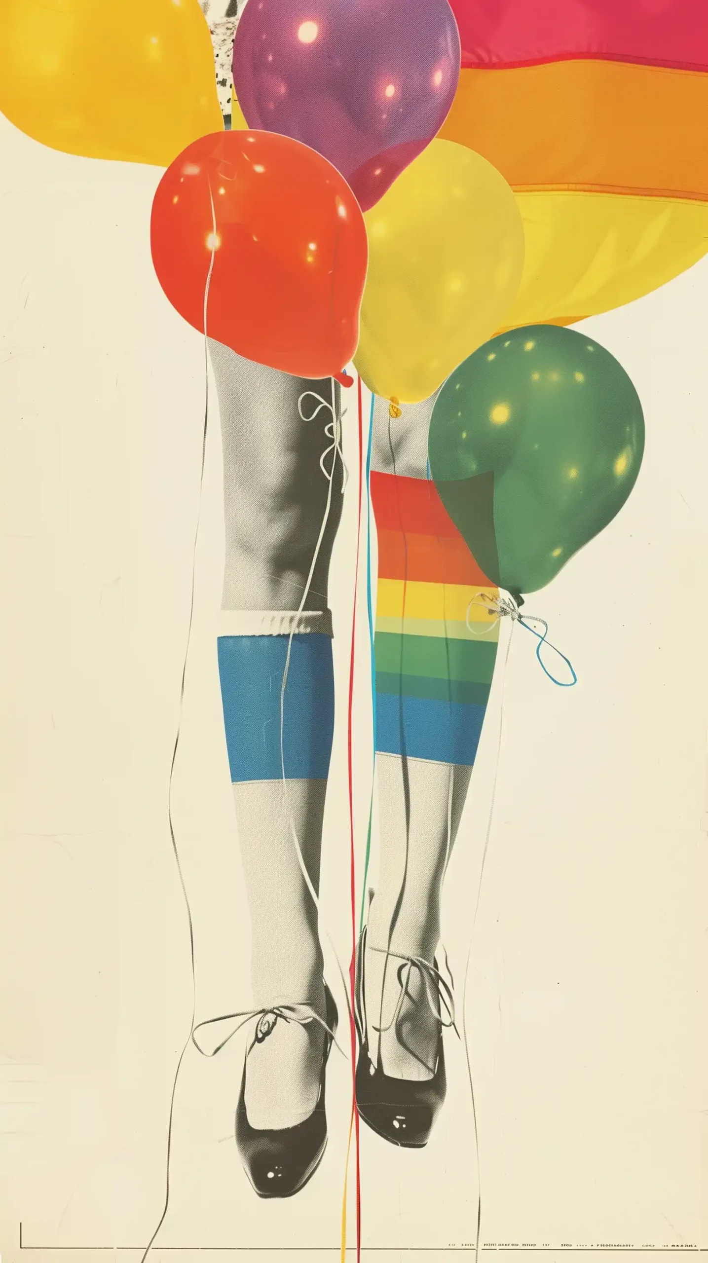 LGBT Party Baldessari Poster Midjourney提示词