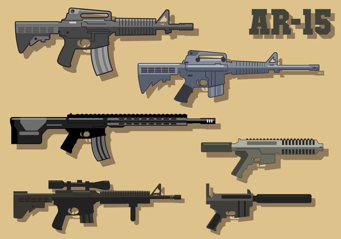 免费AR15矢量