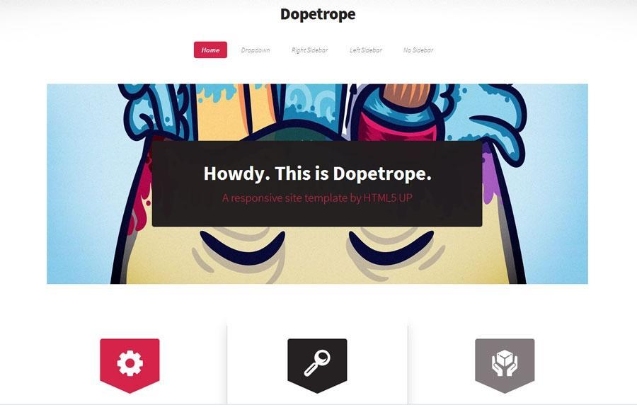 响应式网站模板 html5up-dopetrope