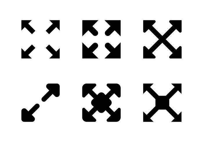 全屏幕图标矢量