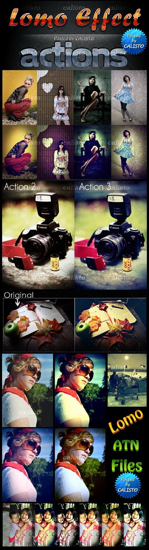Lomo&nbsp;特效PS动作