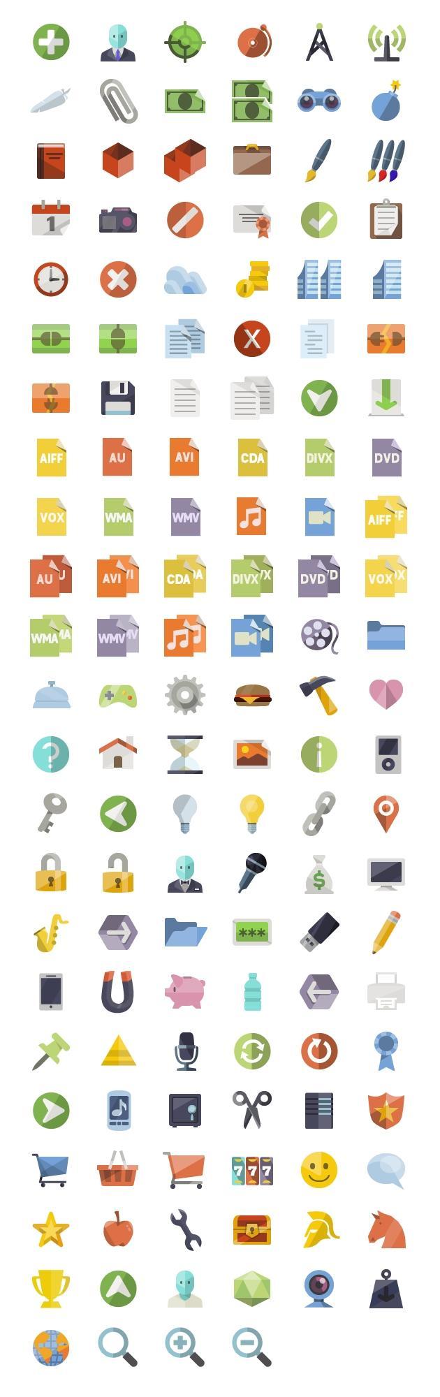 Flat Icons Miniset by IconShock