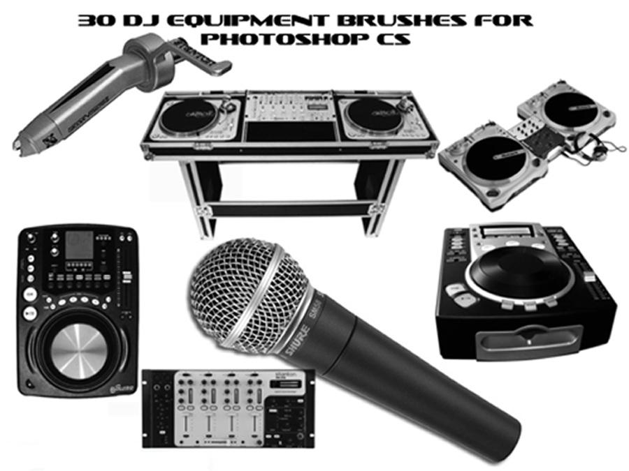 30款&nbsp;DJ&nbsp;&nbsp;设备器材PS笔刷