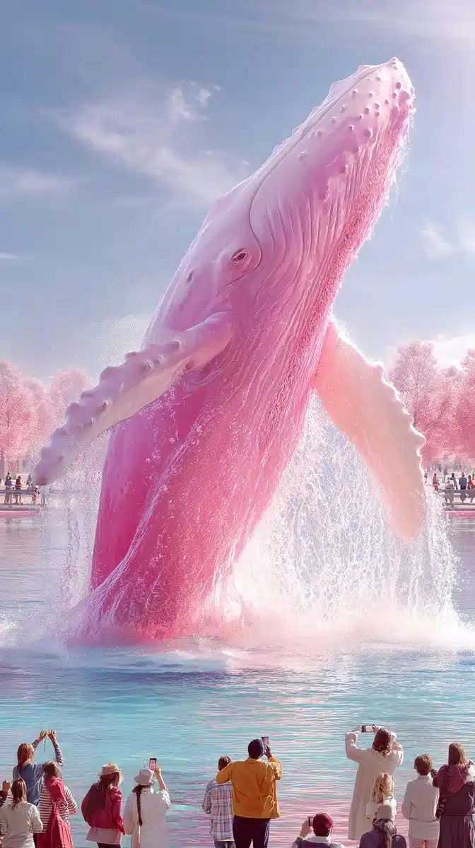 Hyper-Realistic Whale Breach Midjourney提示词