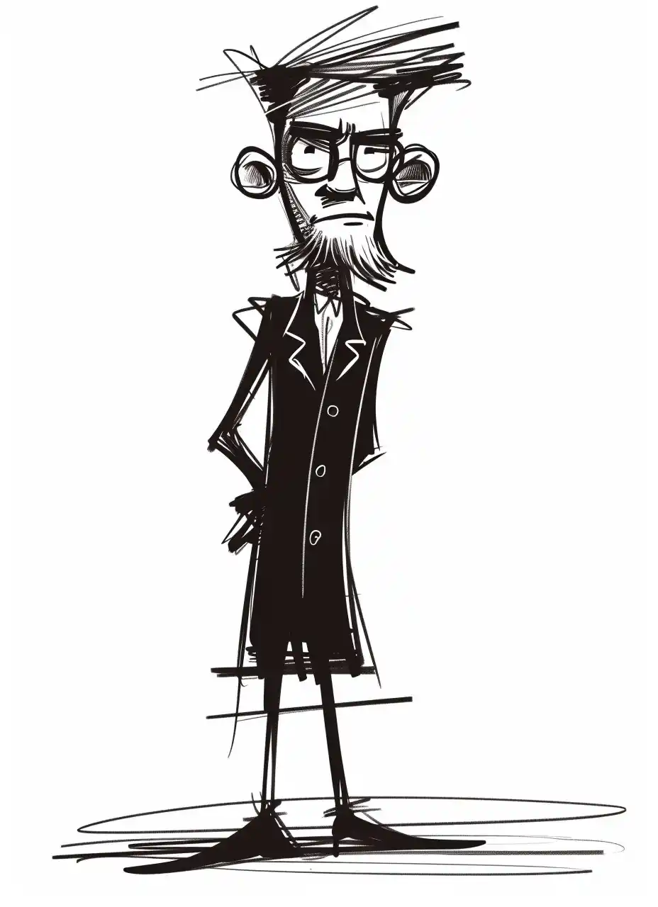 Stylized Dual Citizen Portrait Midjourney提示词