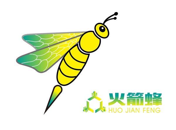 卡通火箭蜂