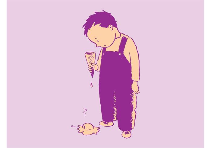 伤心的孩子