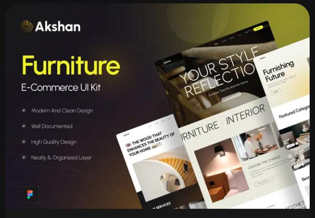 Akshan - Furniture E-Commerce UI Kit