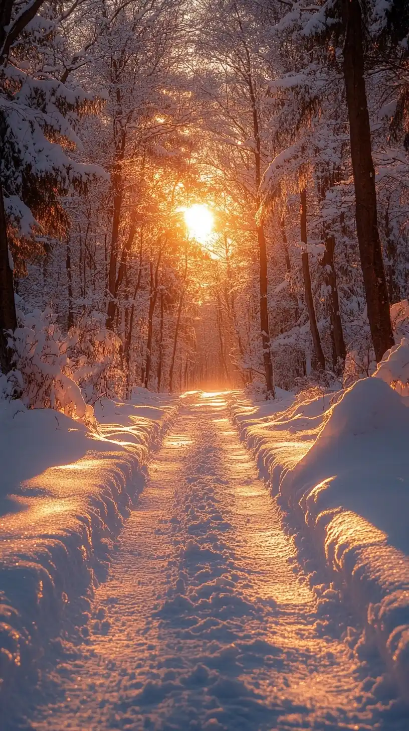 Photorealistic Winter Hiking Midjourney 提示词生成效果