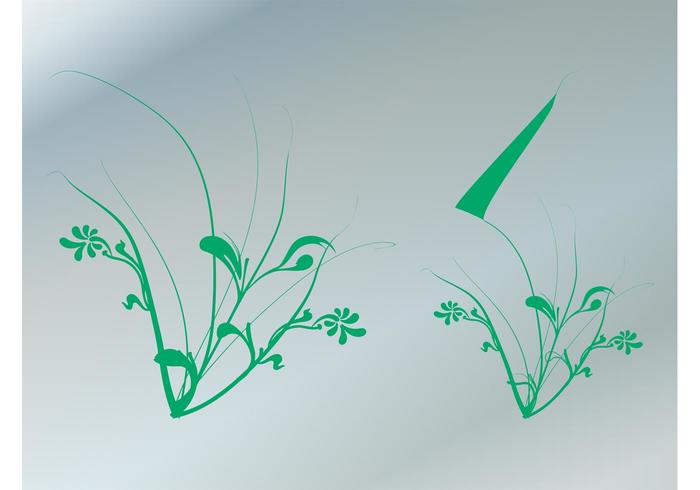 植物剪影矢量