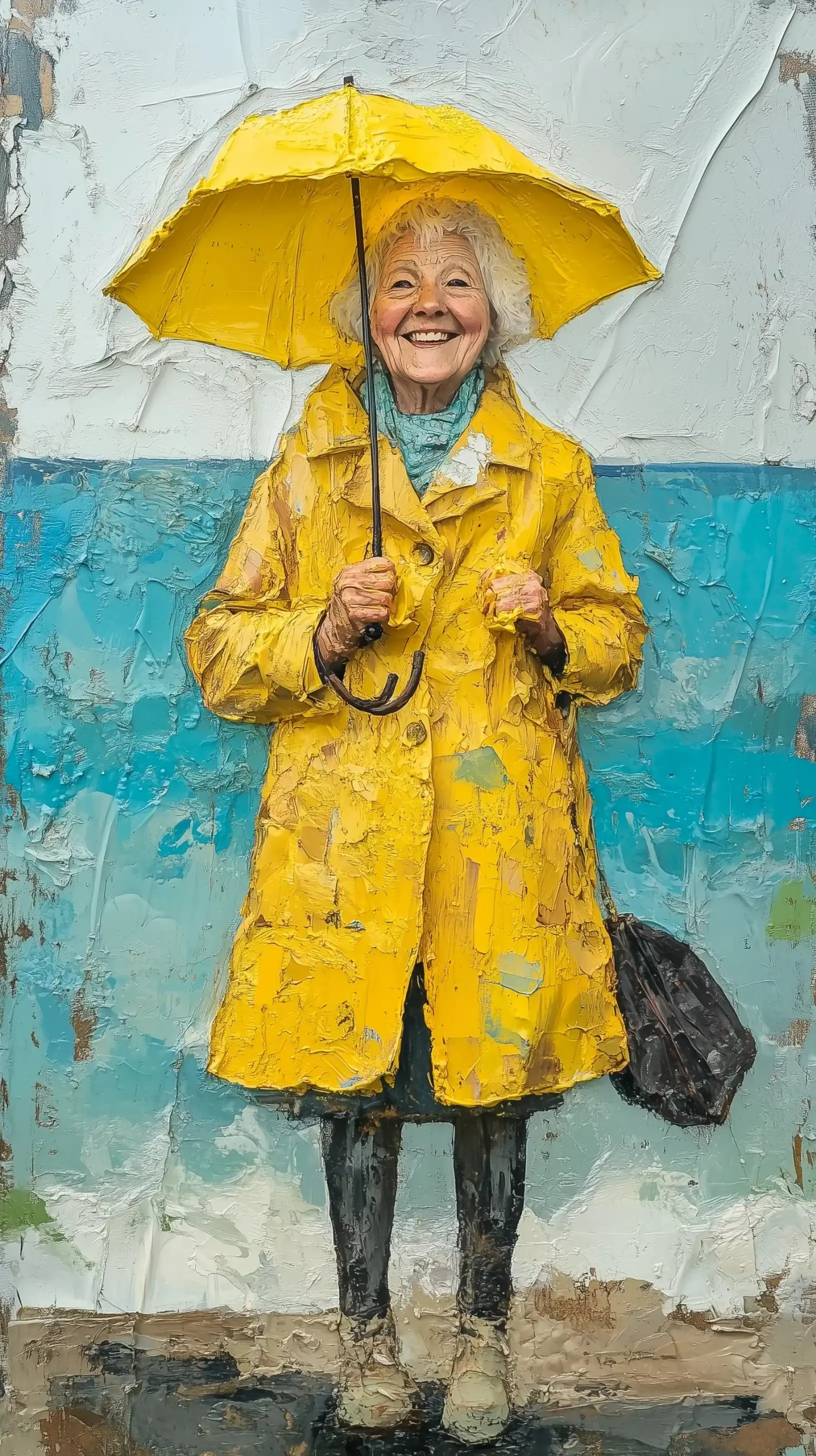 Whimsical Woman by Sea Midjourney提示词