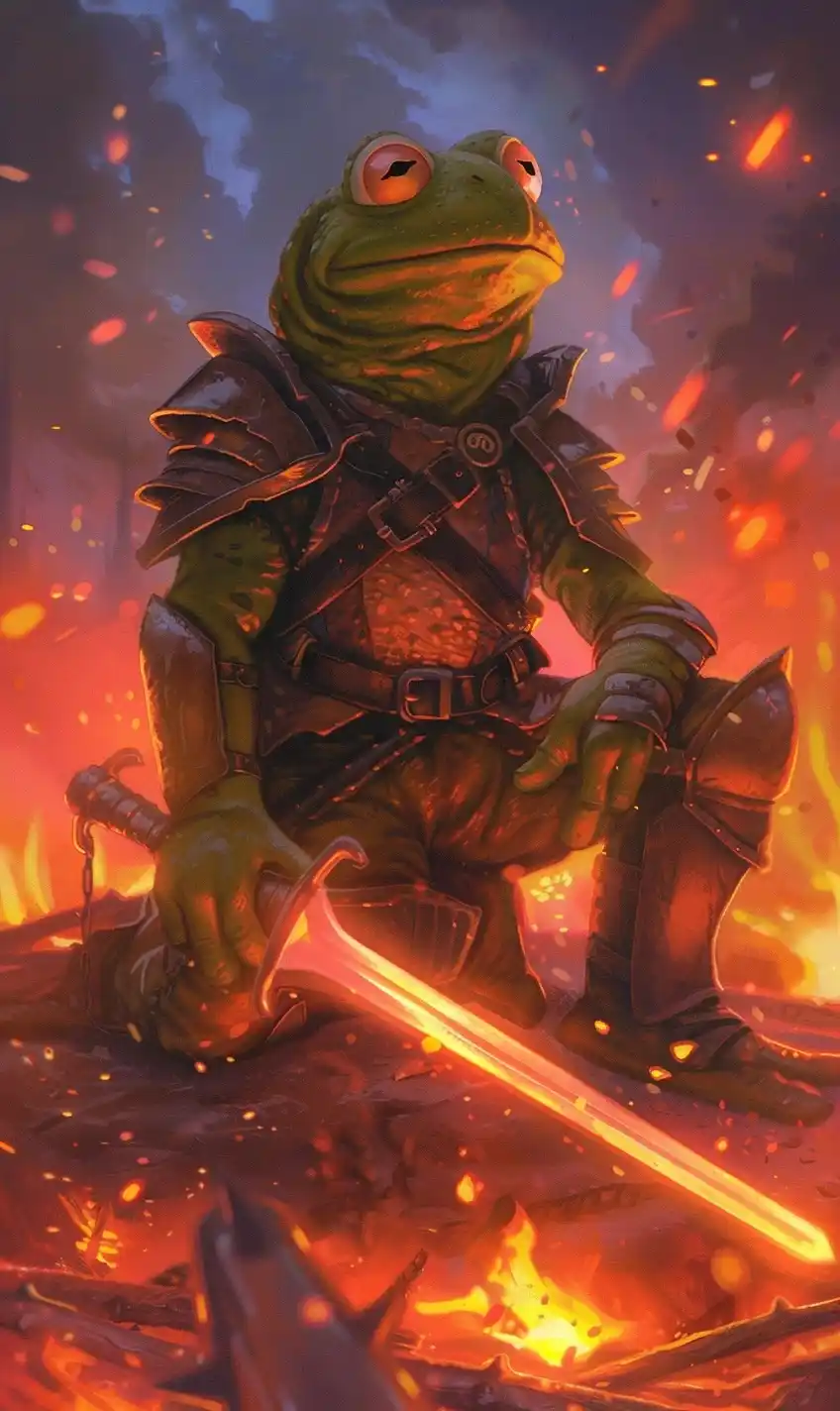 Magic Frog Card Midjourney提示词