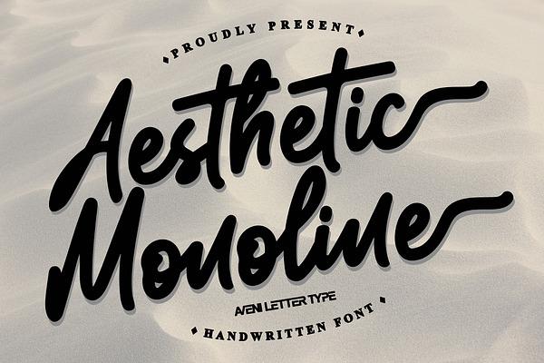 Aesthetic Monoline Handwritten